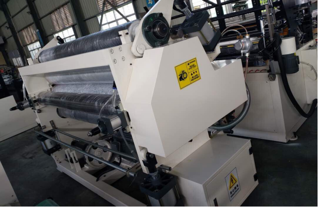 PLC Wallboard Rewinding Toilet Tissue Making Machine 7.5KW 2 Stands 9