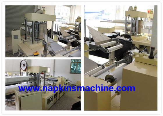7.5KW 4 Folding 330mm Tissue Paper Napkin Making Machine