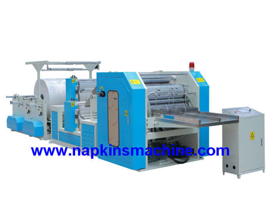 7.5KW 1 / 8 Fold Vacuum Tissue Printing Machine / Napkin Manufacturing Machine