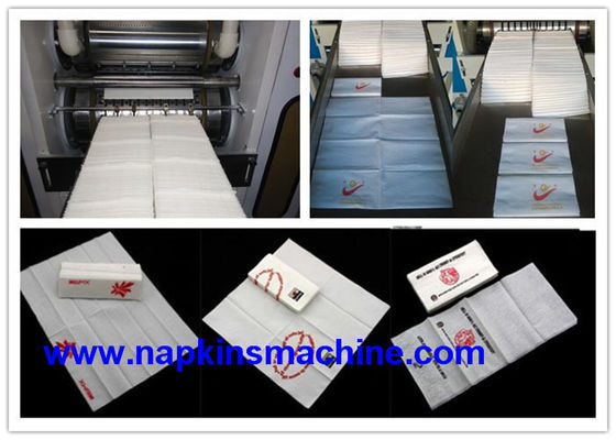 7.5KW 1 / 8 Fold Vacuum Tissue Printing Machine / Napkin Manufacturing Machine