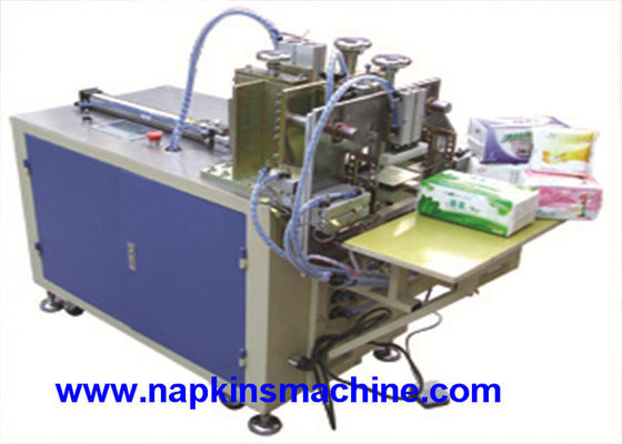 15 Packs / Min Napkin Packing Machine , PLC Control Tissue Paper Packaging Machine