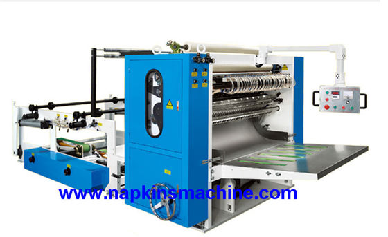 PLC Color Printing 7.5KW Pop Up Facial Tissue Machine / Tissue Paper Maker Machine