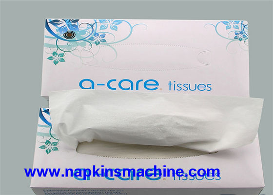 PLC Color Printing 7.5KW Pop Up Facial Tissue Machine / Tissue Paper Maker Machine