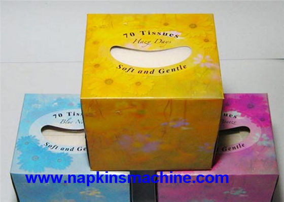 380V Cube Box Facial Tissue Making Machine , 80 M/ Min Tissue Paper Maker Machine