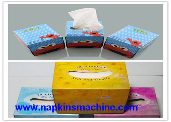 380V Cube Box Facial Tissue Making Machine , 80 M/ Min Tissue Paper Maker Machine