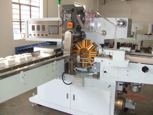 Fully Automatic Facial Napkin Packaging Machine By Wrapping / Folding And Sealing