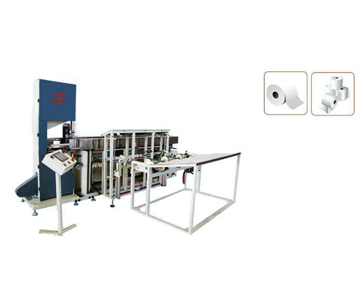 2.5KW 2700mm Length Paper Slitter Rewinder Machine / Toilet Paper Roll Cutting Machine