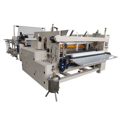 200 m / Min 380V Automatic Roll Slitter Rewinder / Tissue Manufacturing Machine