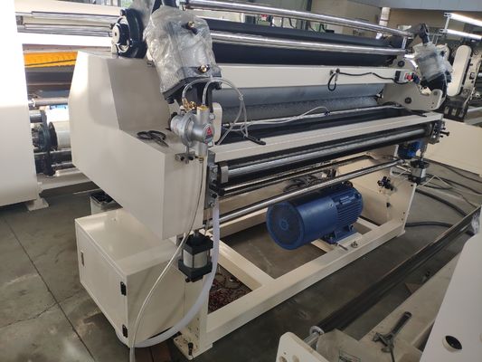 4 PCS Steel Jumbo Roll Paper Rewinder Machine / Paper Slitting Machine