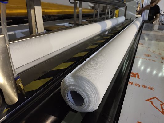 Jumbo Roll Tissue Paper Roll Cutting Machine , PLC Program Control