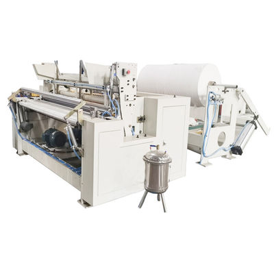 Pneumatic Rewinder HMI Toilet Roll Making Machine 500m/Min