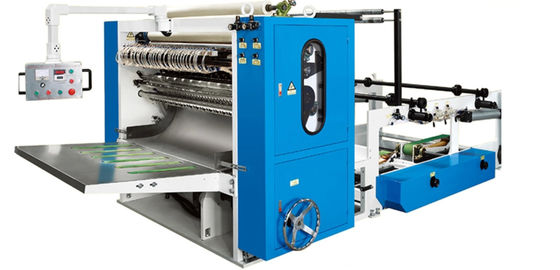 Soft Drawing 11KW Facial Tissue Production Line 4800sheets/min Interfold