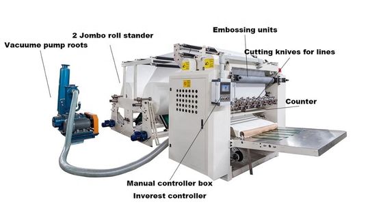 C Fold 18g/M2 Facial Tissue Making Machine With Slitting Cutting