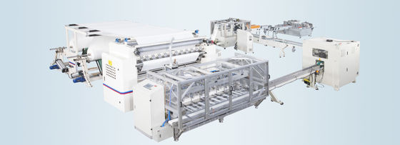 Pneumatic Counting 11KW Facial Tissue Paper Machine V Folding
