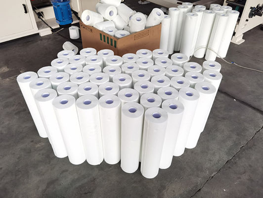 PLC Wallboard Rewinding Toilet Tissue Making Machine 7.5KW 2 Stands