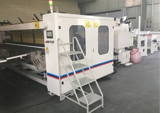 HMI 3500mm Width Toilet Tissue Making Machine 76mm Roll Siemens PLC