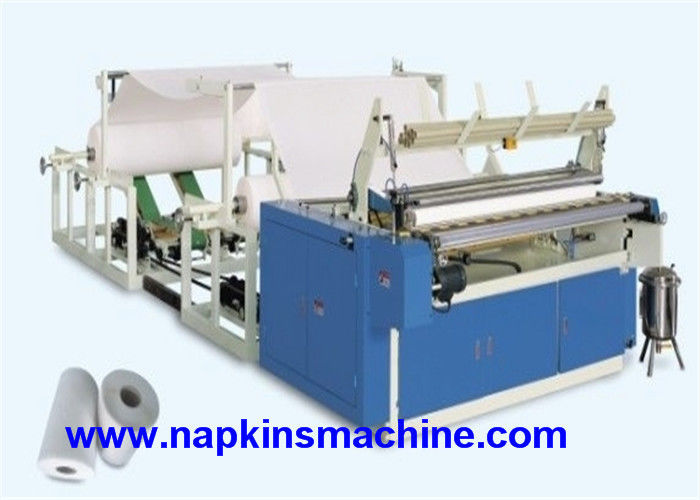 1750mm Width 2 Color Printing 3HP Paper Roll Slitter