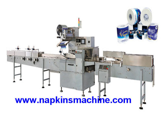 55 Bags / Min SIEMENS MOTOR Toilet Roll Packing Machine